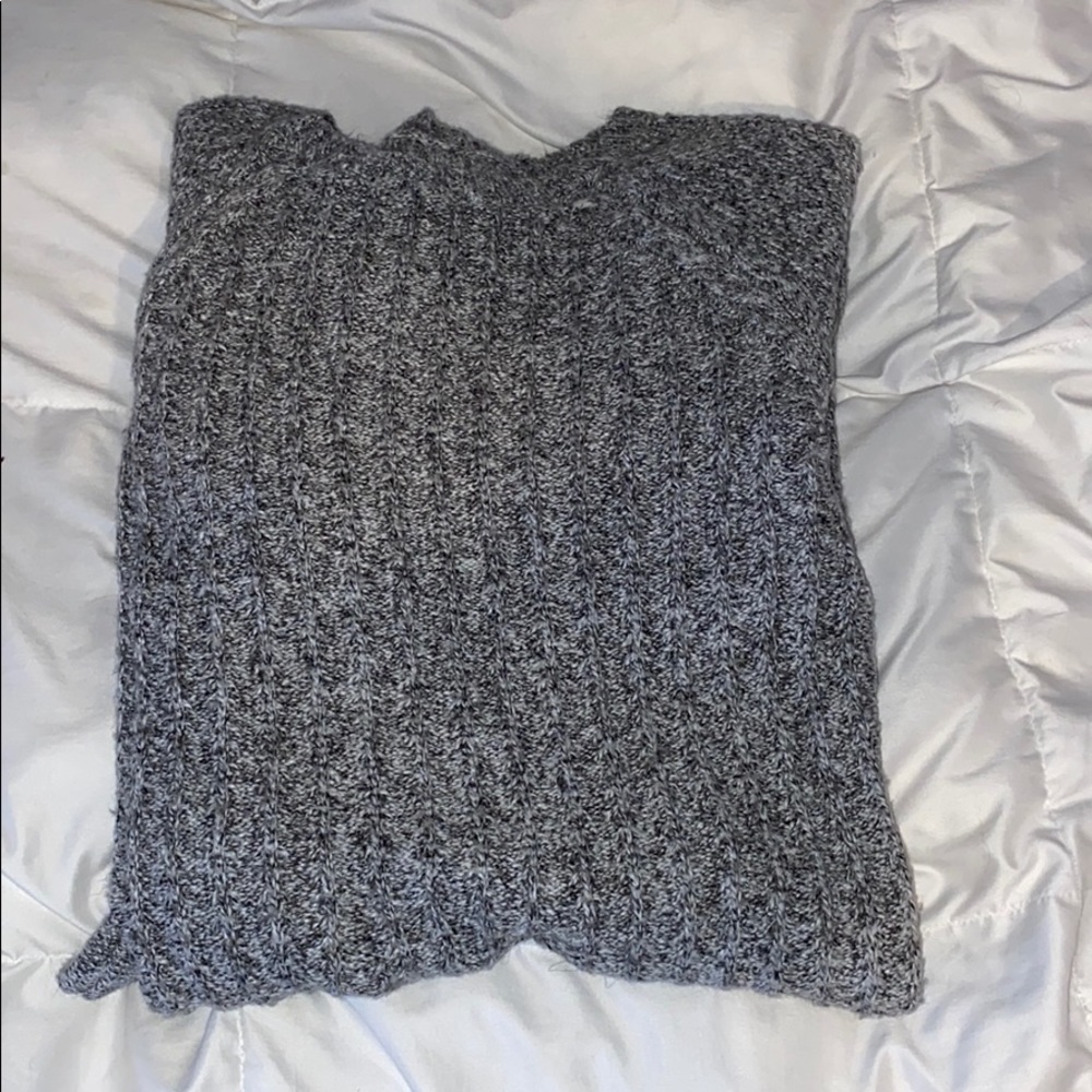 Grey sweater dress